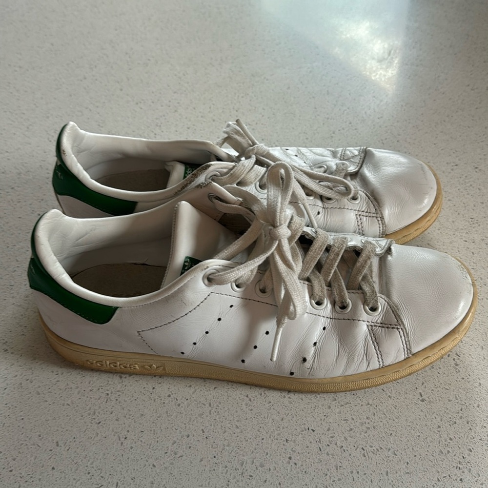 🍍 Stan Smith adidas tennis shoe white and green US size 8.5🍍